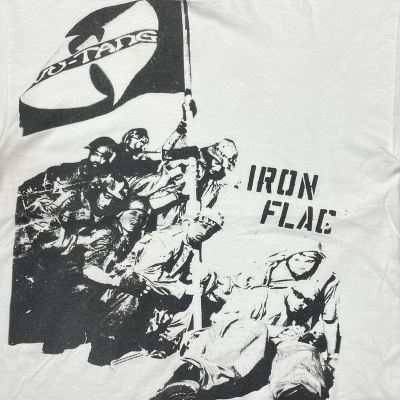 WU-TANG CLAN IRON FLAG WHITE XL 5047 | greatLAn