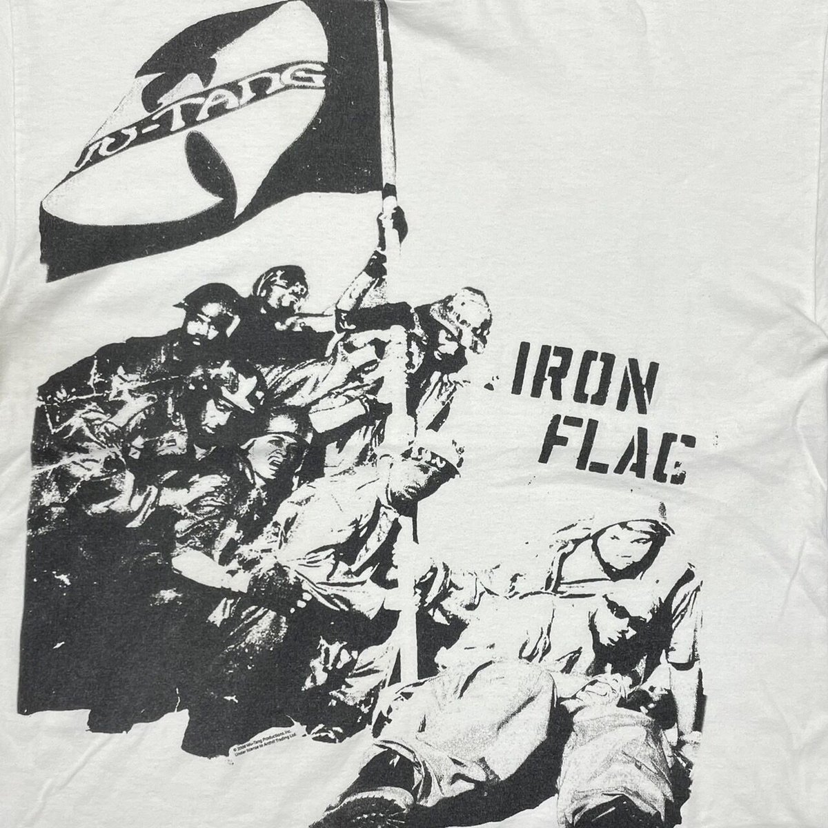 WU-TANG CLAN IRON FLAG WHITE XL 5047 | greatLAn