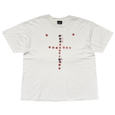RED HOT CHILI PEPPERS FRONT RED CROSS LOGO WHITE GINAT XL 8046