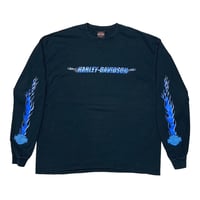 HARLEY DAVIDSON	2001 ARM BLUE FLAMING REGENCY JACKSONVILLE LS XXL 8728