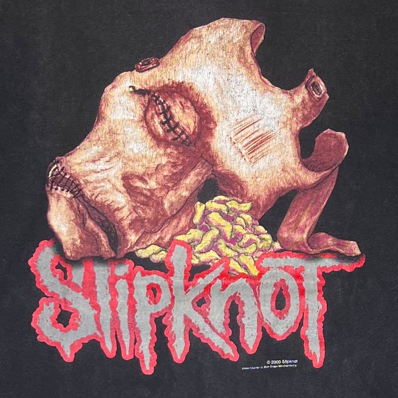 ひ*様 2000 Slipknot Mask & Maggots Blue Gr SLIPKNOT 2000 MASK & MAGGOTS BLUE GRAPE LS FITS