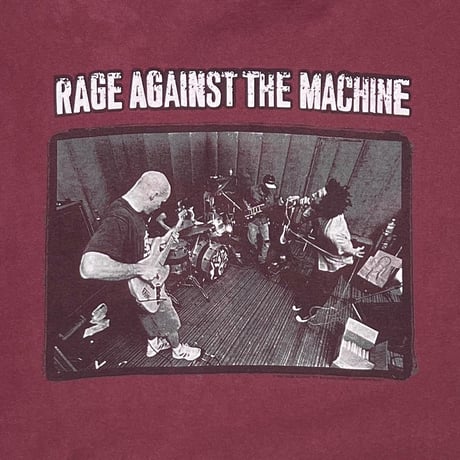 RAGE AGAINST THE MACHINE MEMBER PORTRAIT BURGUNDY giant XL 3724