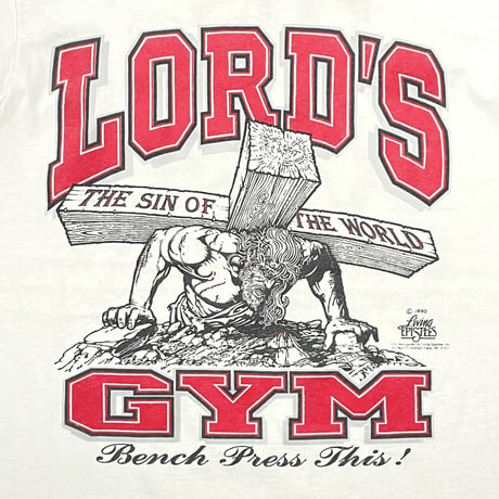 LORD'S GYM HIS PAIN YOUR GAIN WHITE MEDIUM 5778