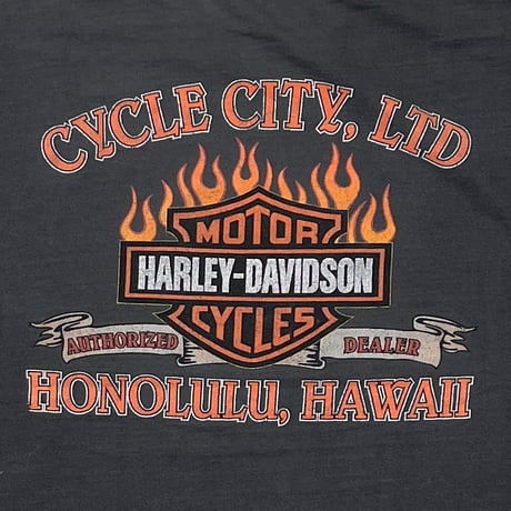 HARLEY DAVIDSON	EAGLE FLAMING CYCLECITY LTD HONOLULU HAWAII LS XL 8732
