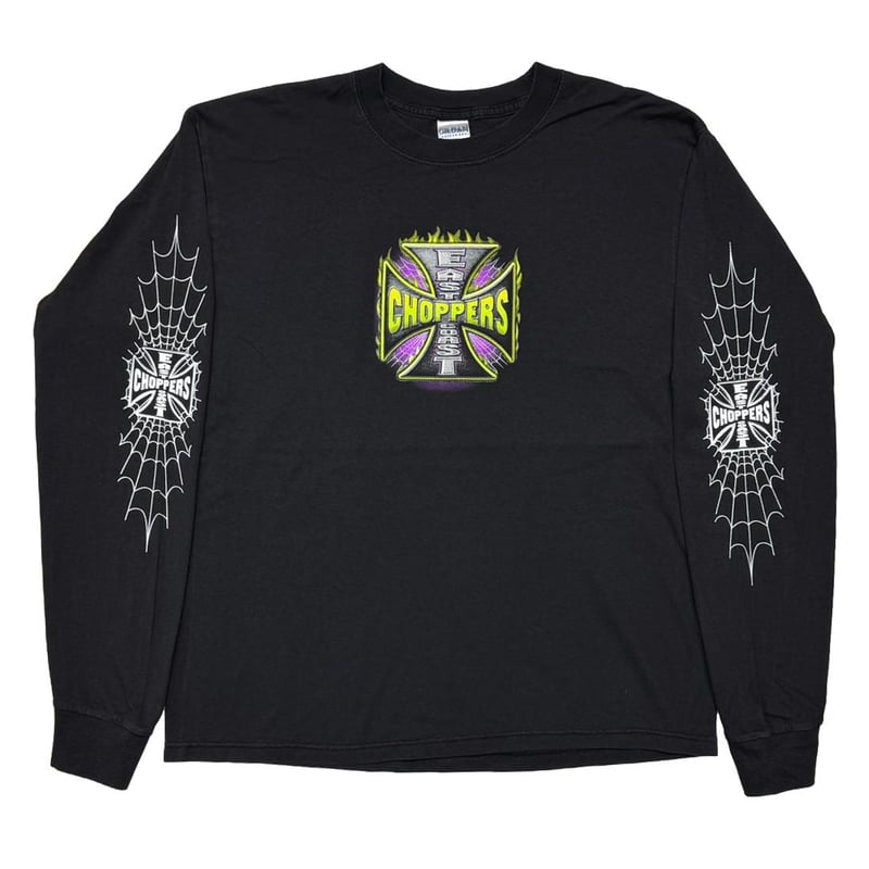 EAST COAST CHOPPERS GREEN FLAME IRON CROSS ARM