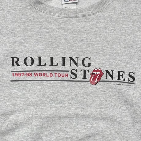 THE ROLLING STONES SPRINT PRESENTS WORLD TOUR 1997 CREWNECK SWEAT ASH GREY XXL 3166