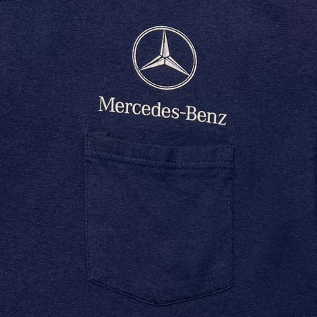 MERCEDES-BENZ LOGO POCKET TEE NAVY FITS LARGE 2997