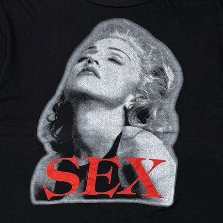 MADONNA BIG FACE MONOCHROME PHOTO SEX BLACK FITS XL 8287