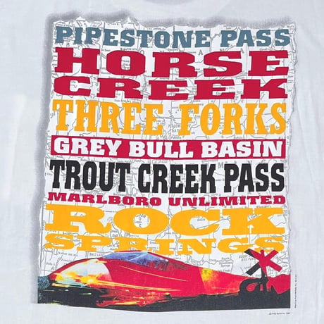 Marlboro HORSE CREEK POCKET TEE WHITE FRUIT OF THE LOOM XL 3