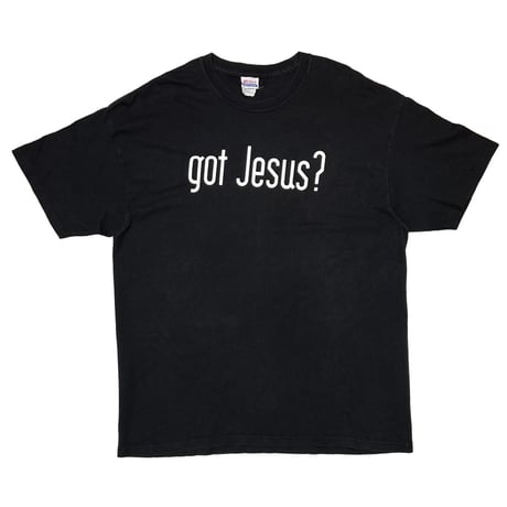 OLD & VINTAGE got Jesus ? BIG TEXT HANES XL 3683