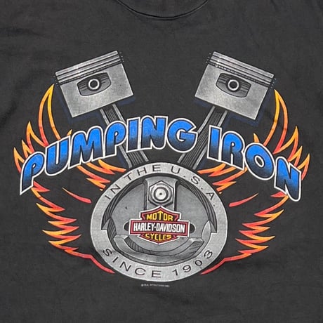 HARLEY DAVIDSON PUMPING IRON SHERMAN LARGE 6934
