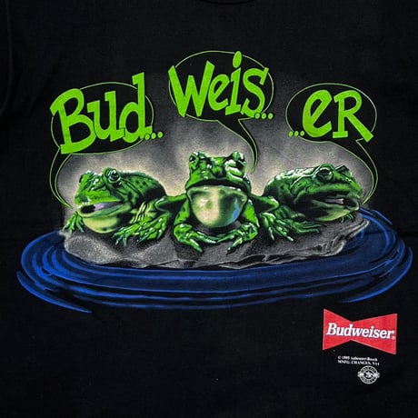 Budweiser 3 FROGS 1995 YOUR AND OR MINE ? anvil LARGE 6592