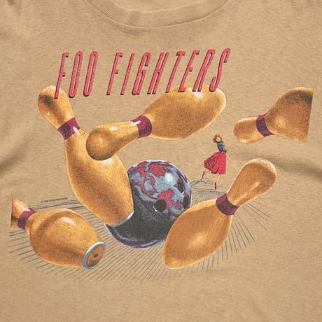 FOO FIGHTERS 1996 BIG ME CONCERT BEIGE FITS XL 3495