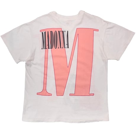 MADONNA 1992 DOUBLE SIDE WHITE HANES LARGE 0984