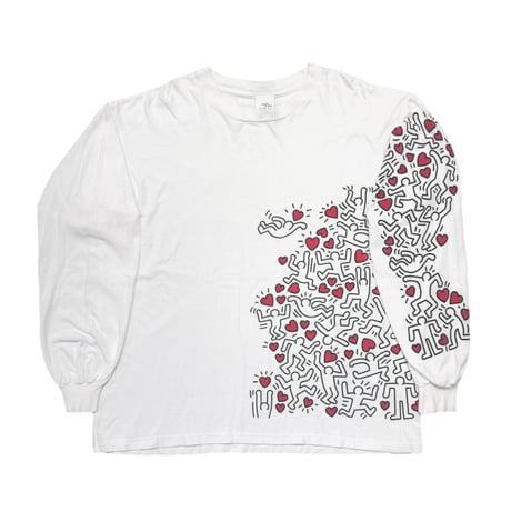 KEITH HARING MAN POWER LS WHITE XL 7075
