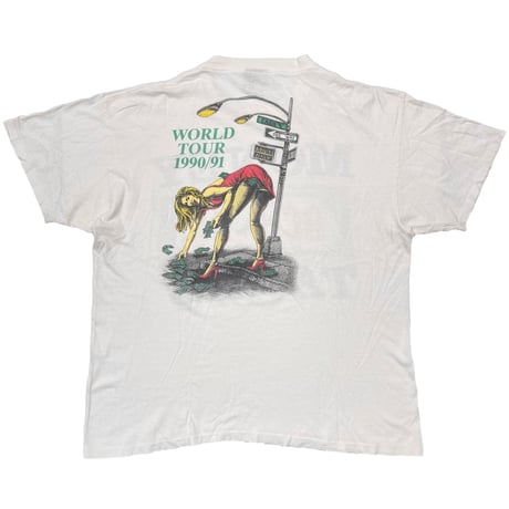 AC/DC MONEY TALKS WORLD TOUR 1990/91 WHITE BROCKUM XL 9145