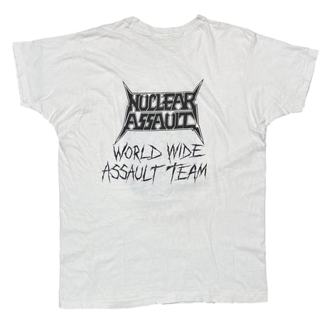 NUCLEAR ASSAULT ONLY THE STRONG SURVIVE WHITE SCREEN STARS XL 2902