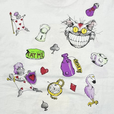 ALICE IN WONDERLAND ALICE & CAT DOUBLE SIDE WHITE ANDAZIA XL 2298
