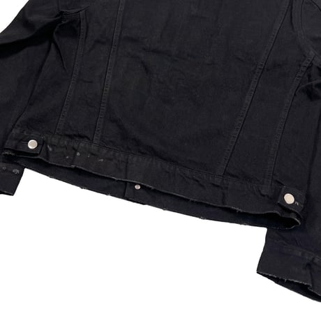 greatLAnd ORIGINAL LOGAN BLACK DENIM JACKET DESTROY