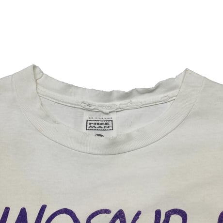 DINOSAUR Jr WITHOUT A SOUND BACK COVER DESIGN WHITE NICE MAN XL 3481