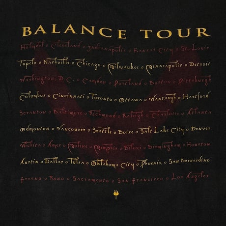 VAN HALEN BALANCE TOUR FRUIT OF THE LOOM LARGE 1634