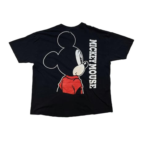DISNEY MICKEY MOUSE DOUBLE SIDE PRINT TEE FIT LIKE XL 7486