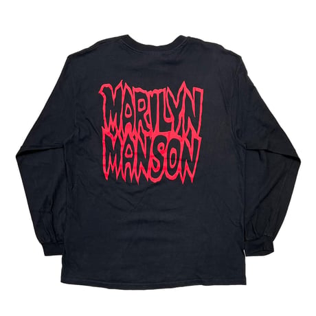 MARILYN MANSON THE SATANIC ARMY LS BLACK HANES XL 5924