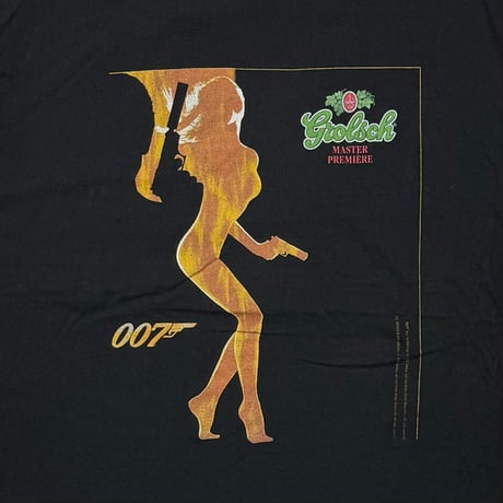 007 WORLD IS NOT ENOUGH MOVIE PROMO BLACK FITS XL 5665