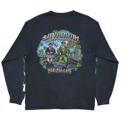 HARLEY DAVIDSON SAVANNAH GREEN CLOVER LS LARGE 6854
