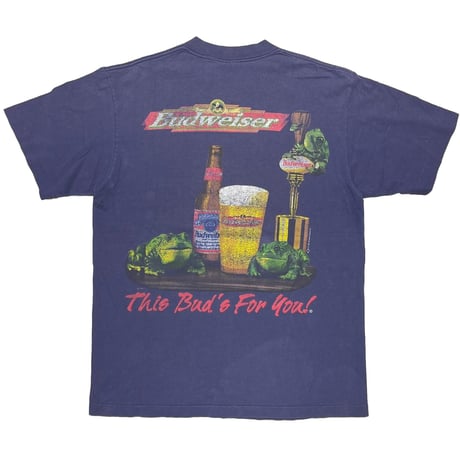 Budweiser FROGS THIS BUD'S FOR YOU NAVY SOF TEE LARGE 0530