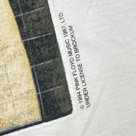 PINK FLOYD 1994 THE DIVISION BELL EARL'S COURT BLOCKS 8&9 WHITE XL 1652