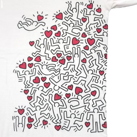KEITH HARING MAN POWER LS WHITE XL 7075