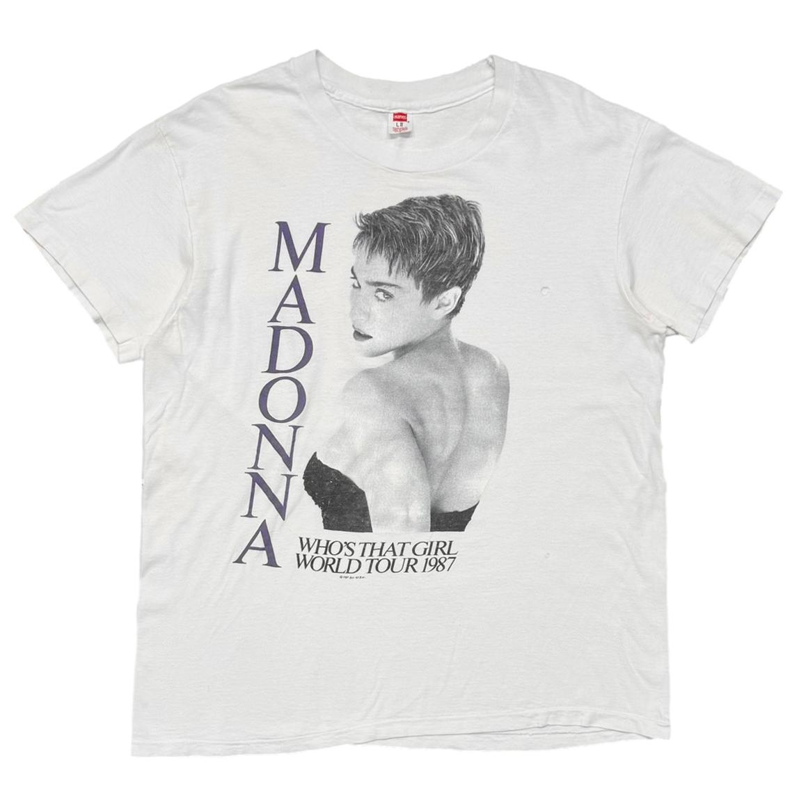 MADONNA WHO'S THAT GIRL WORLD TOUR 1987 WHITE H