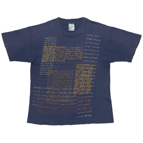 bjork 1994 THE LYRICAL TEXT NAVY SCREEN STARS LARGE 6838