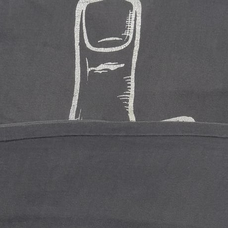 FUCK FINGER MONOCHROME ILLUST SLEEVELESS FITS LARGE 0007