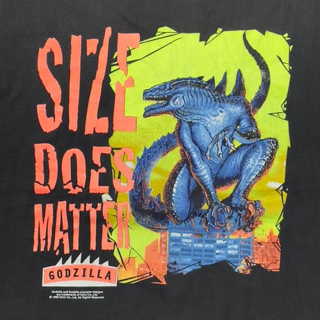 GODZILLA 1998 SIZE DOES MATTER STEDMAN BY HANES XL 6896