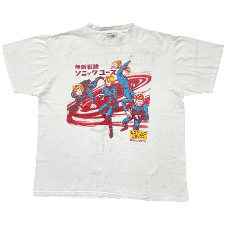 SONIC YOUTH ヒステリックコミックス 無敵艦隊 ソニックユース WHITE ONEITA XL 5846