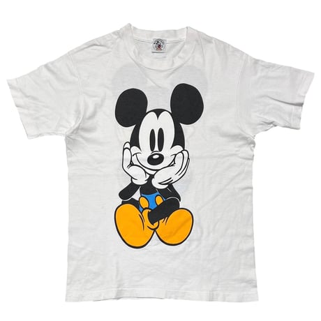 DISNEY VINTAGE BLUE PANT MICKEY DOUBLE SIDE WHITE FITS M-L 1127