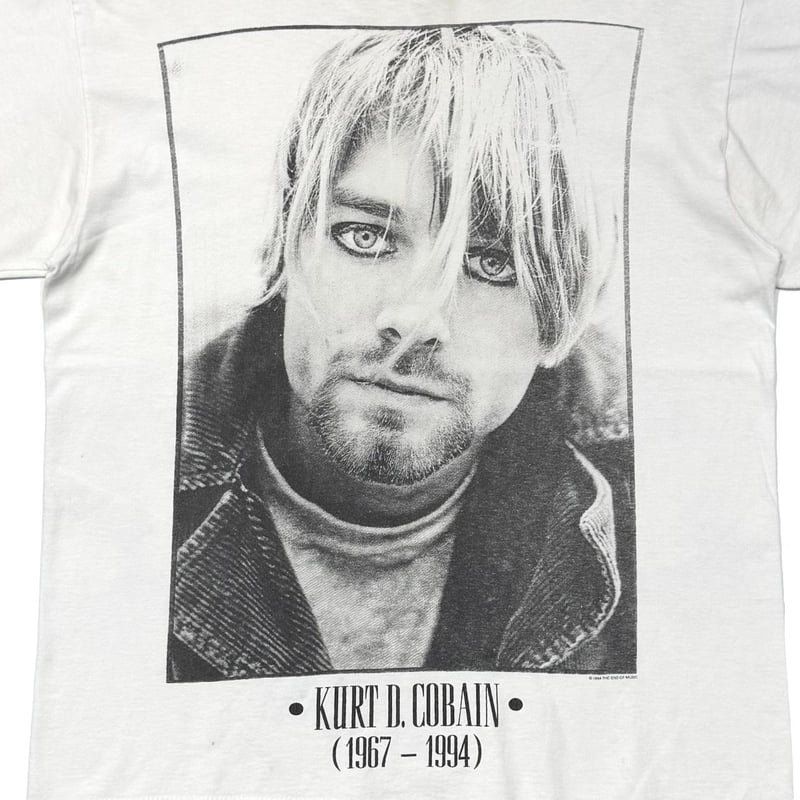 NIRVANA KURT COBAIN MONOCHROME MEMORIAL WHITE G