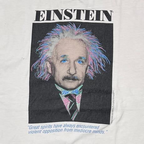 ALBERT EINSTEIN 1991 ART TOPS FACE WHITE HANES XL 5251