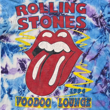 THE ROLLING STONES VOODOO LOUNGE 1994 LIP&TONGUE TIEDYE XL 3759