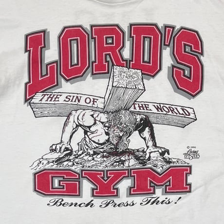 LORD'S GYM 1990 HIS PAIN YOUR GAIN WHITE XL 0110