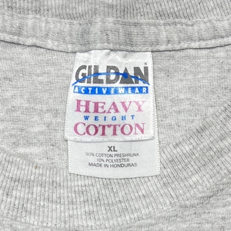 OLD&VINTAGE GUN SHOT SMILE GREY GILDAN XL 0214