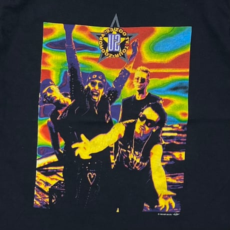 U2 1993 ZOO TV ZOOROPA FRUIT OF THE LOOM LARGE 4859
