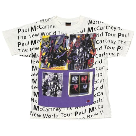 Paul McCartney THE NEW WORLD TOUR OVP WHITE BROCKUM XL 4925