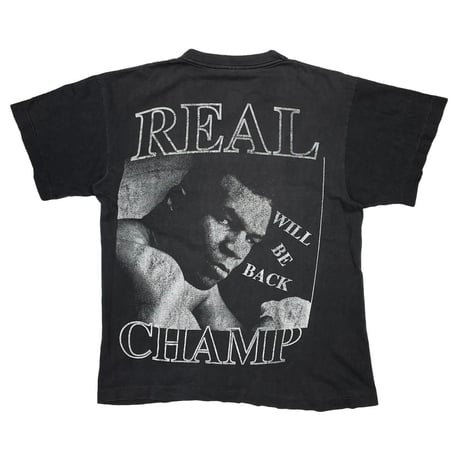 [MORE SALE] MIKE TYSON BOOTLEG FREE REAL CHAMP WILL BE BACK TEE FITS LARGE 7037
