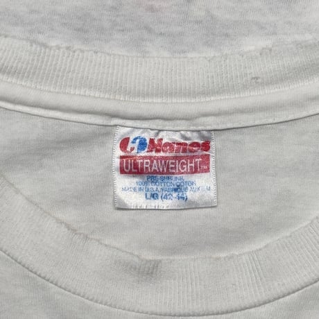 JURASSIC PARK 1993 VELOCIRAPTOR WHITE HANES LARGE 0954