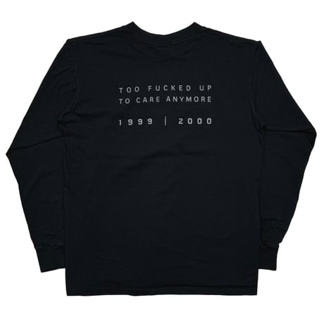 NINE INCH NAILS EMBROIDERY BOX LOGO FRAGILITY TOO FUCKED UP TO CARE ANYMORE LS ALL SPORT MEDIUM 2919