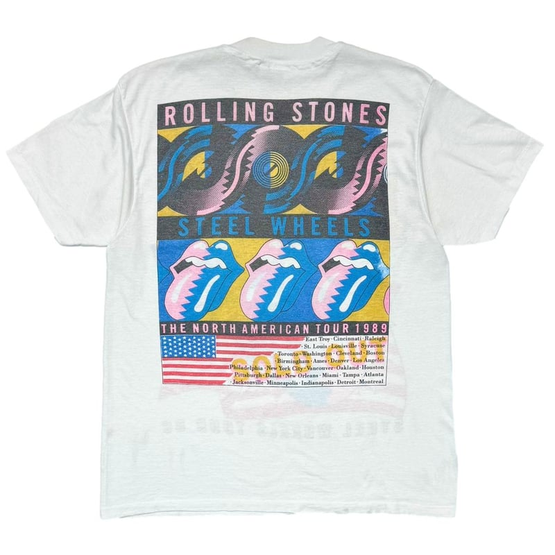 THE ROLLING STONES STEEL WHEELS TOUR 1989 WHITE