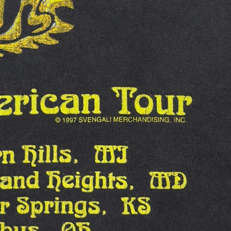 AEROSMITH NINE LIVES NORTH AMERICAN TOUR 1997 GIANT XL 3004